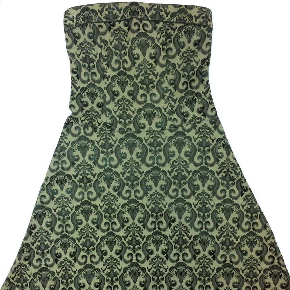 Green Strapless Dress